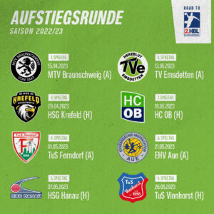 Matchday-Übersicht des HC Eintracht Hildesheim