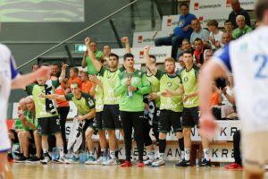 Jubel beim HC Eintracht Hildesheim nach einem Spiel