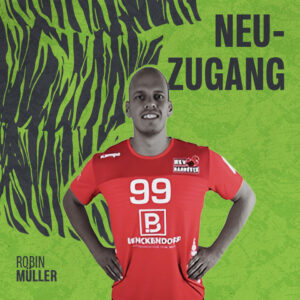 Neuzugang Robin Mueller beim HC Eintracht Hildesheim