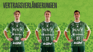 Grafik zu Vertragsverlängerungen beim HC Eintracht Hildesheim