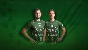 Luca Hopfmann und Petar Juric vom HC Eintracht Hildesheim