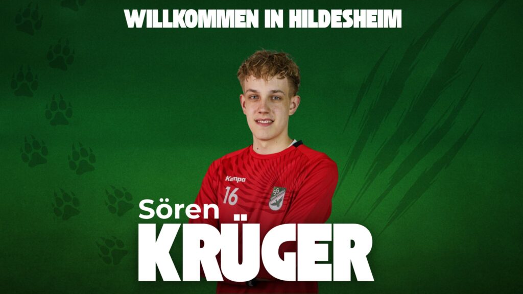 Grafik mit Sören Krueger für den HC Eintracht Hildesheim