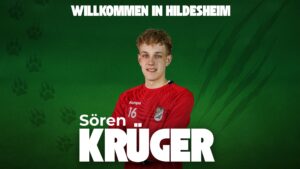 Grafik mit Sören Krueger für den HC Eintracht Hildesheim